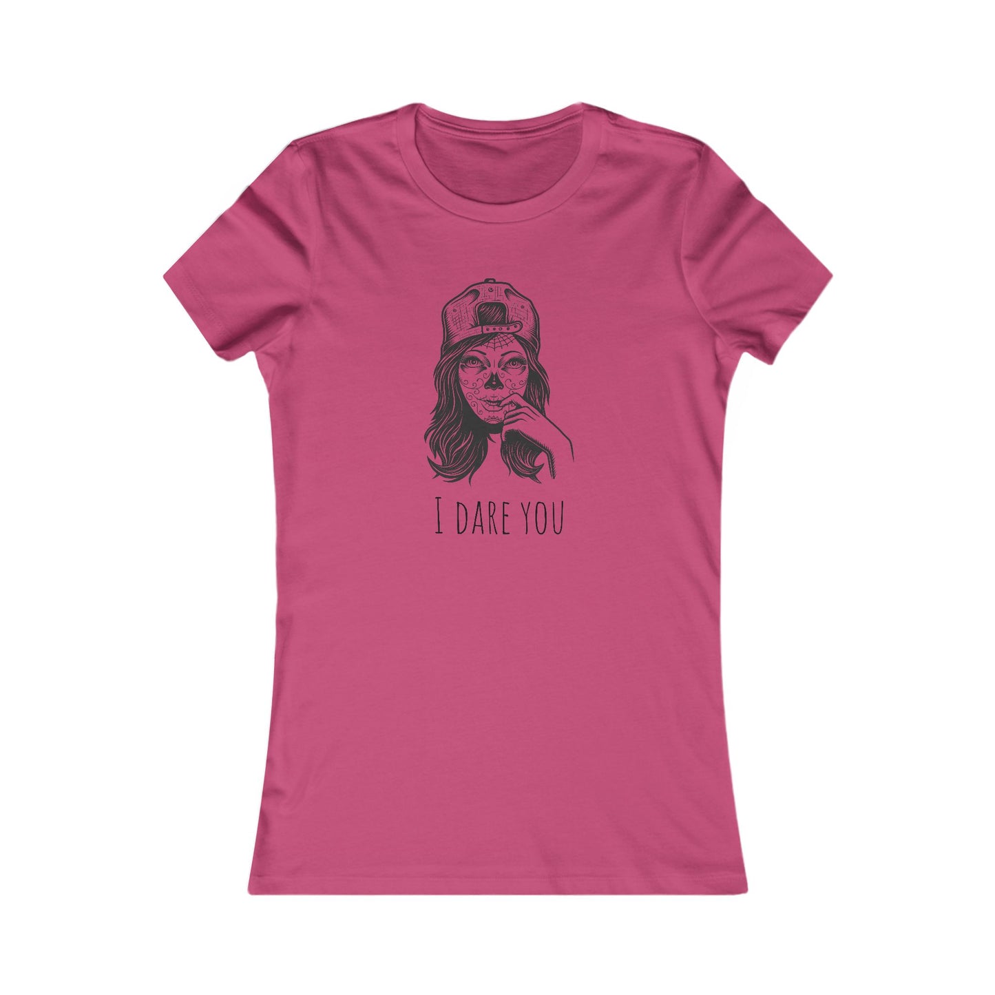 Trendy Graphic Tee, Casual Wear, Unique Gift, Feminine Style, Everyday Comfort, I Dare You, Graphic T-Shirt