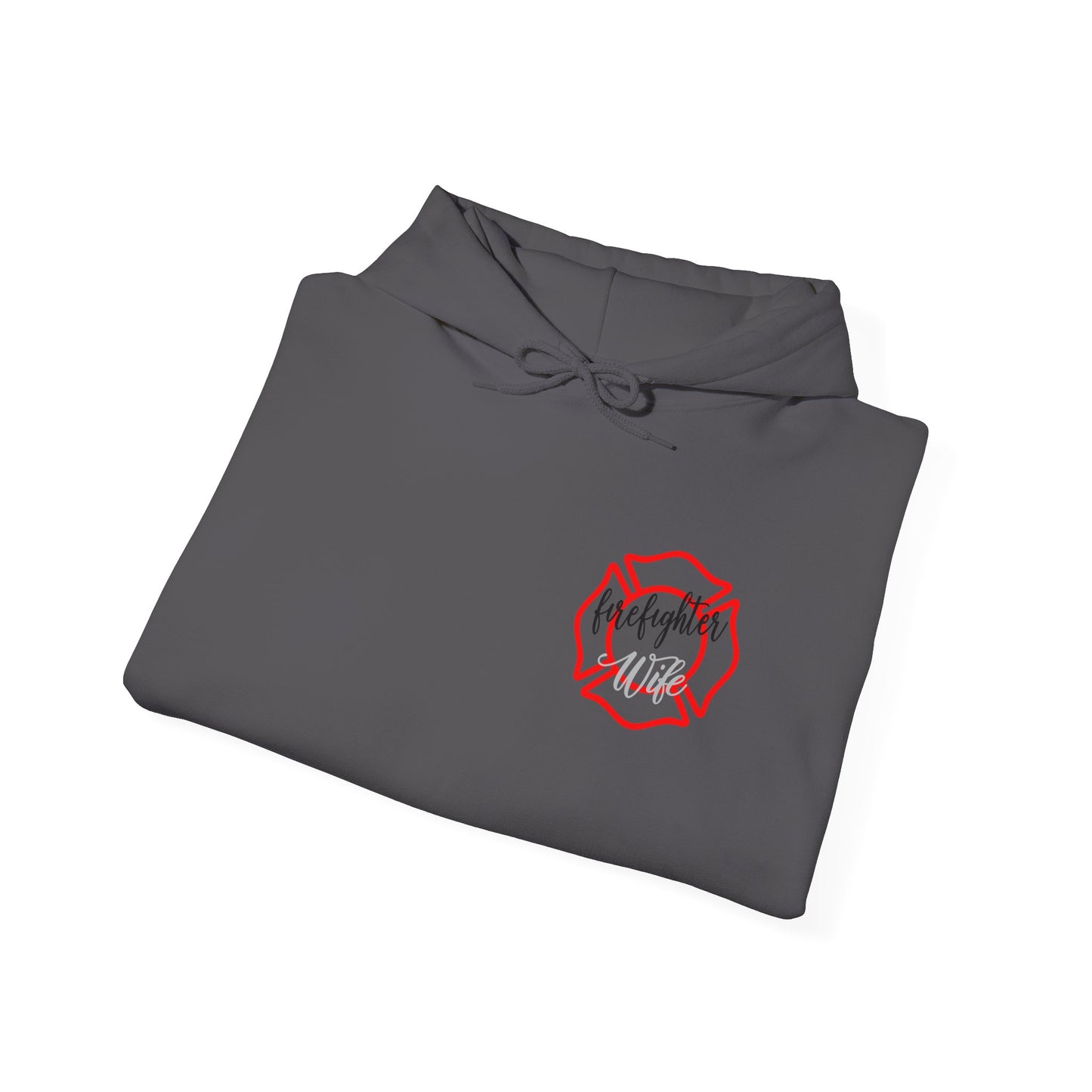 Firefighter Wife Hooded Sweatshirt - Unisex Heavy Blend with Uplifting Design