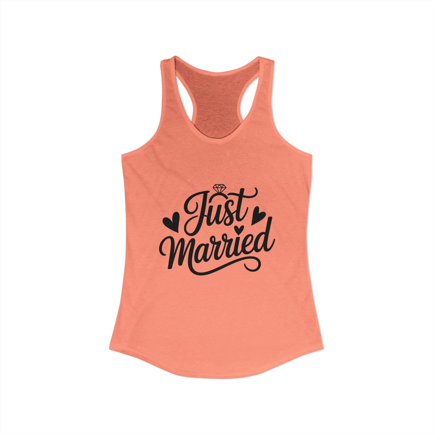 Women's Ideal Racerback Tank just married