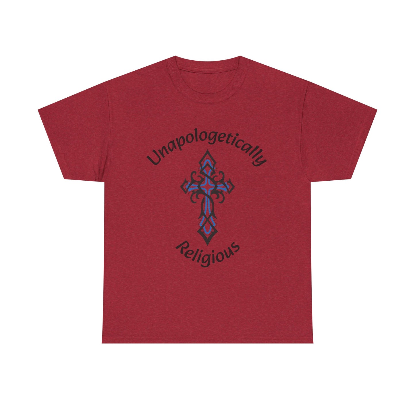 Unapologetically Religious Unisex Heavy Cotton Tee | Faith Shirt, Inspirational Gift, Casual Wear, Church Event, Christian Apparel