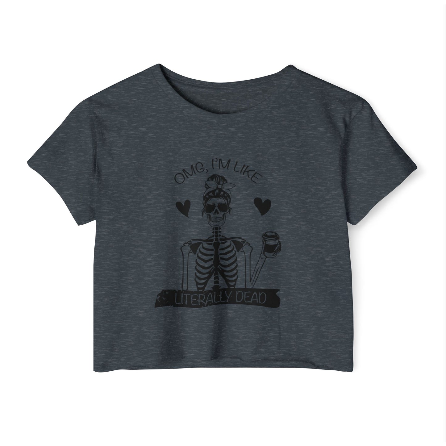Women's Festival Crop Top, Fun Summer Tee, Halloween Party Shirt, Trendy Graphic Top, Casual Weekend Outfit