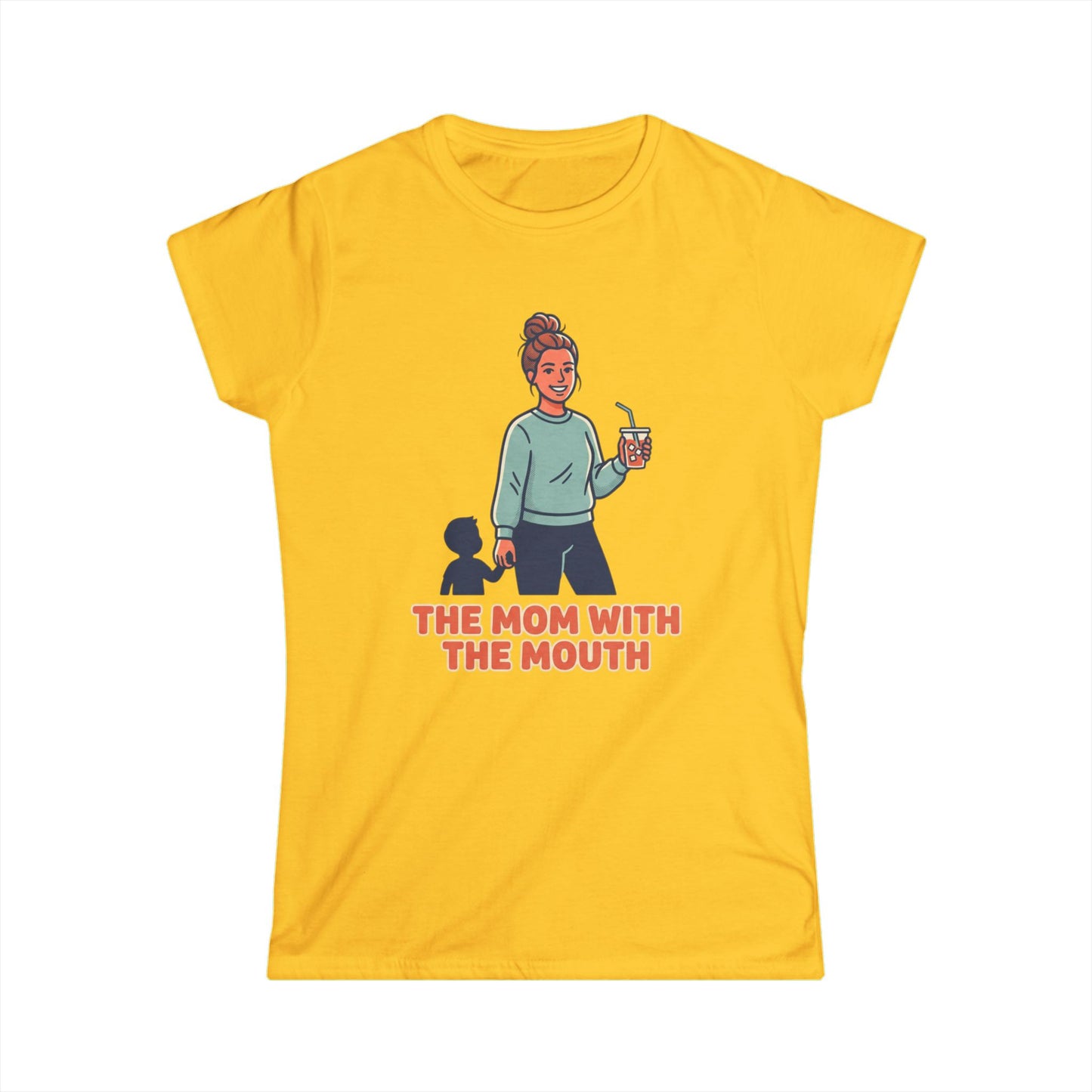 The Mom With The Mouth Tee — Funny Mom Graphic T-Shirt