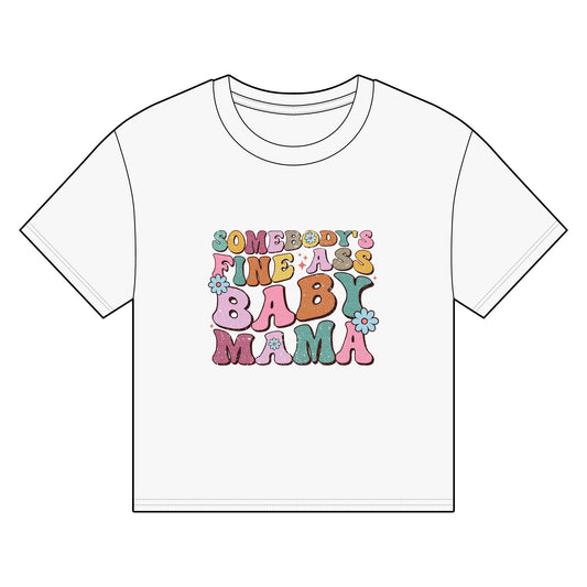 Funny Baby Mama Organic Boxy T-shirt - Perfect Gift for New Moms