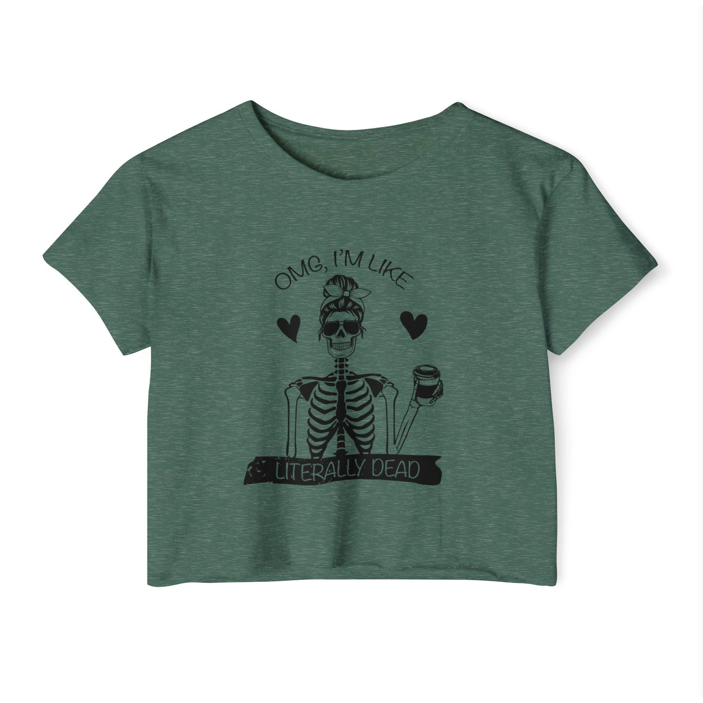 Women's Festival Crop Top, Fun Summer Tee, Halloween Party Shirt, Trendy Graphic Top, Casual Weekend Outfit