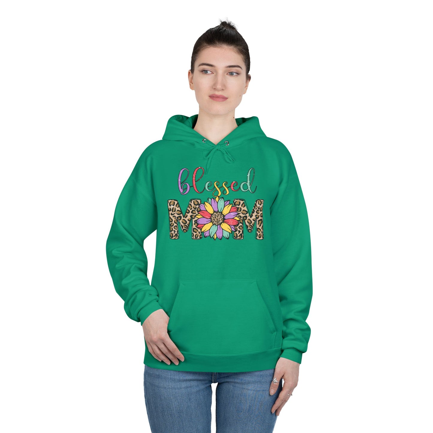 Blessed Mom Eco-Friendly Pullover Hoodie