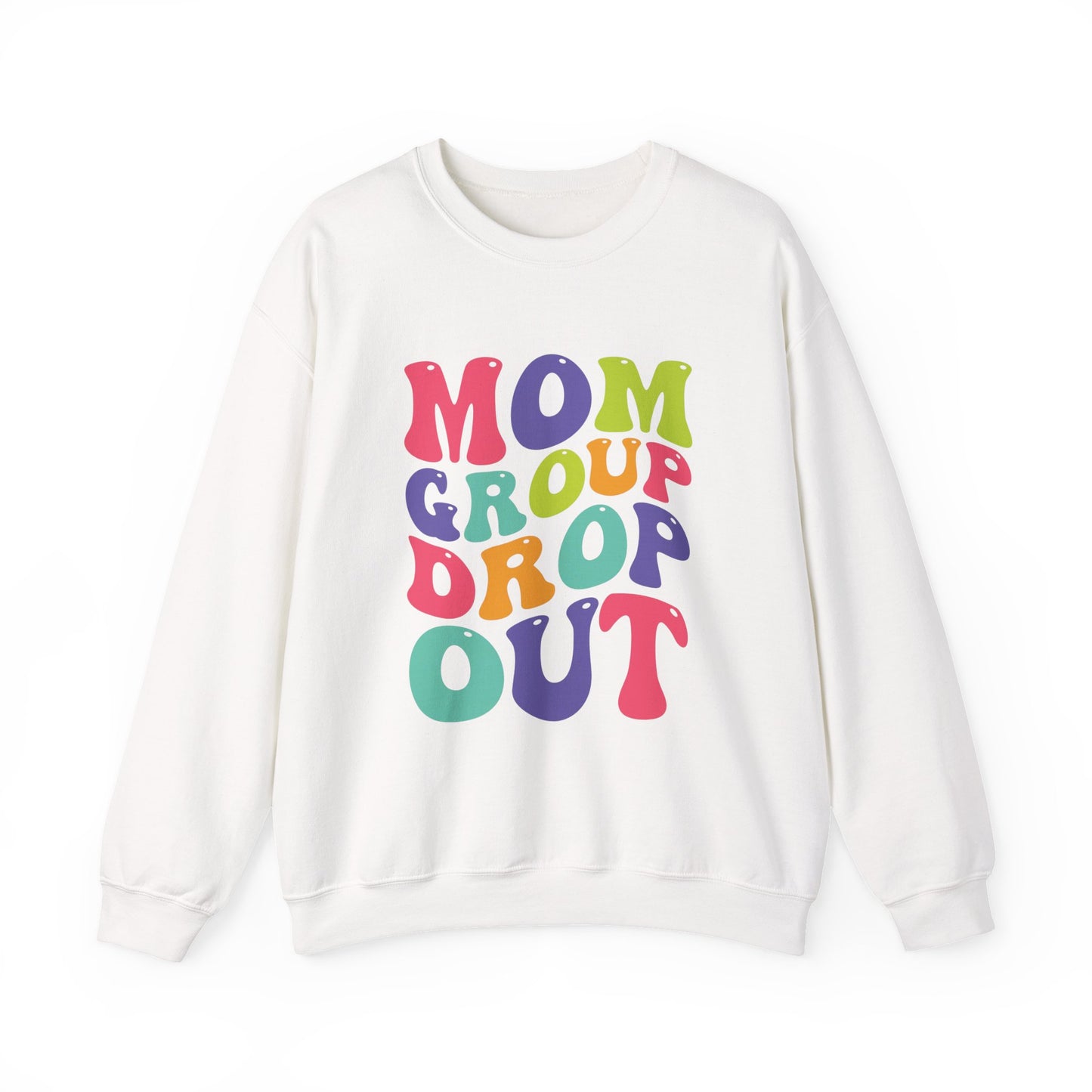 Mom Group Dropout Sweatshirt, Cozy Crewneck, Perfec for Moms, Gift for Mother's Day, Casual Wear, Fun Family Gatherings, gift for her
