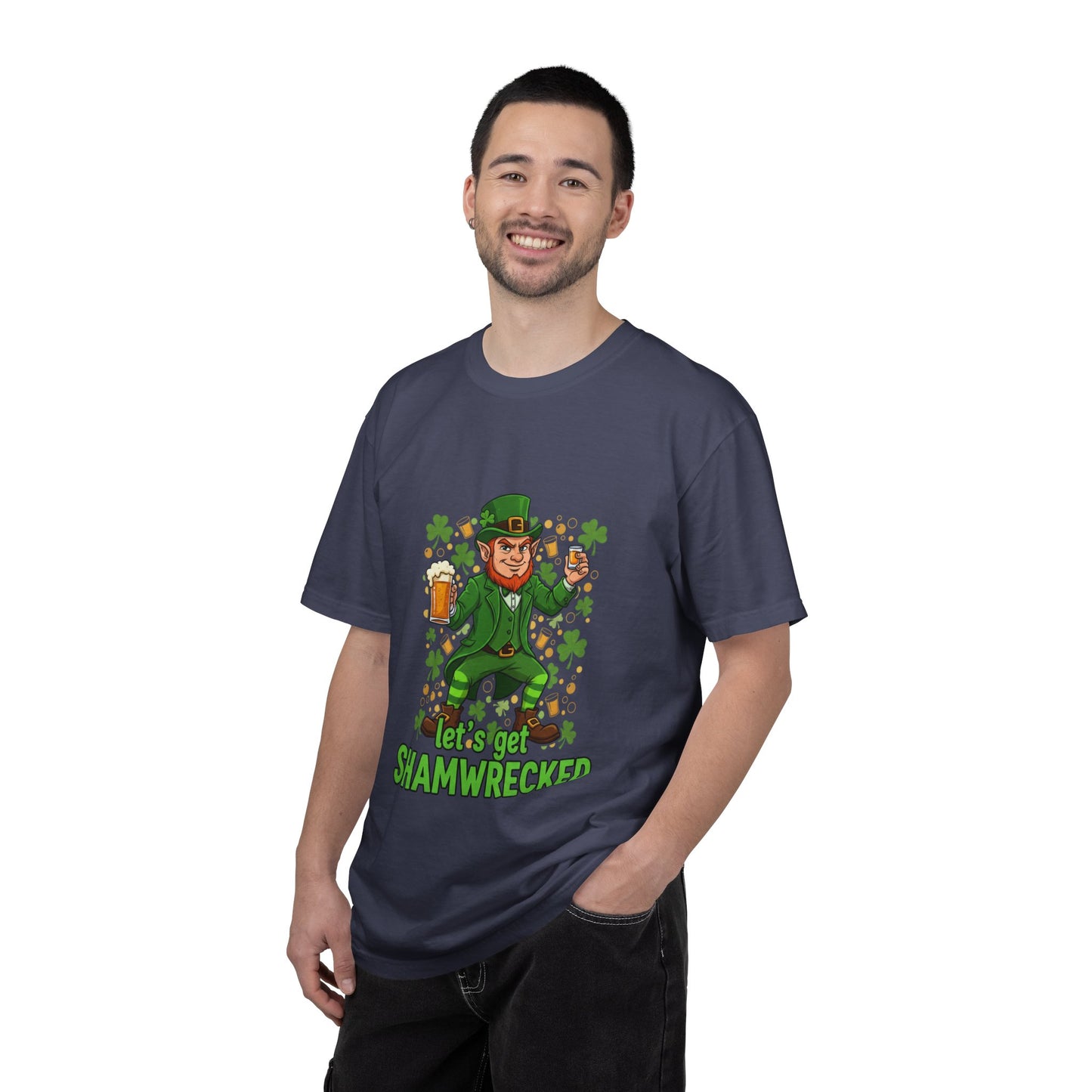 Let's Get Shamwrecked T-shirt | Leprechaun Beer St. Patrick's Day Tee