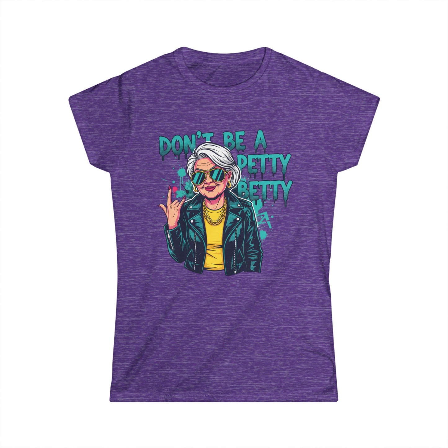Don't Be A Petty Pretty Tee | Retro Punk Woman Graphic Shirt
