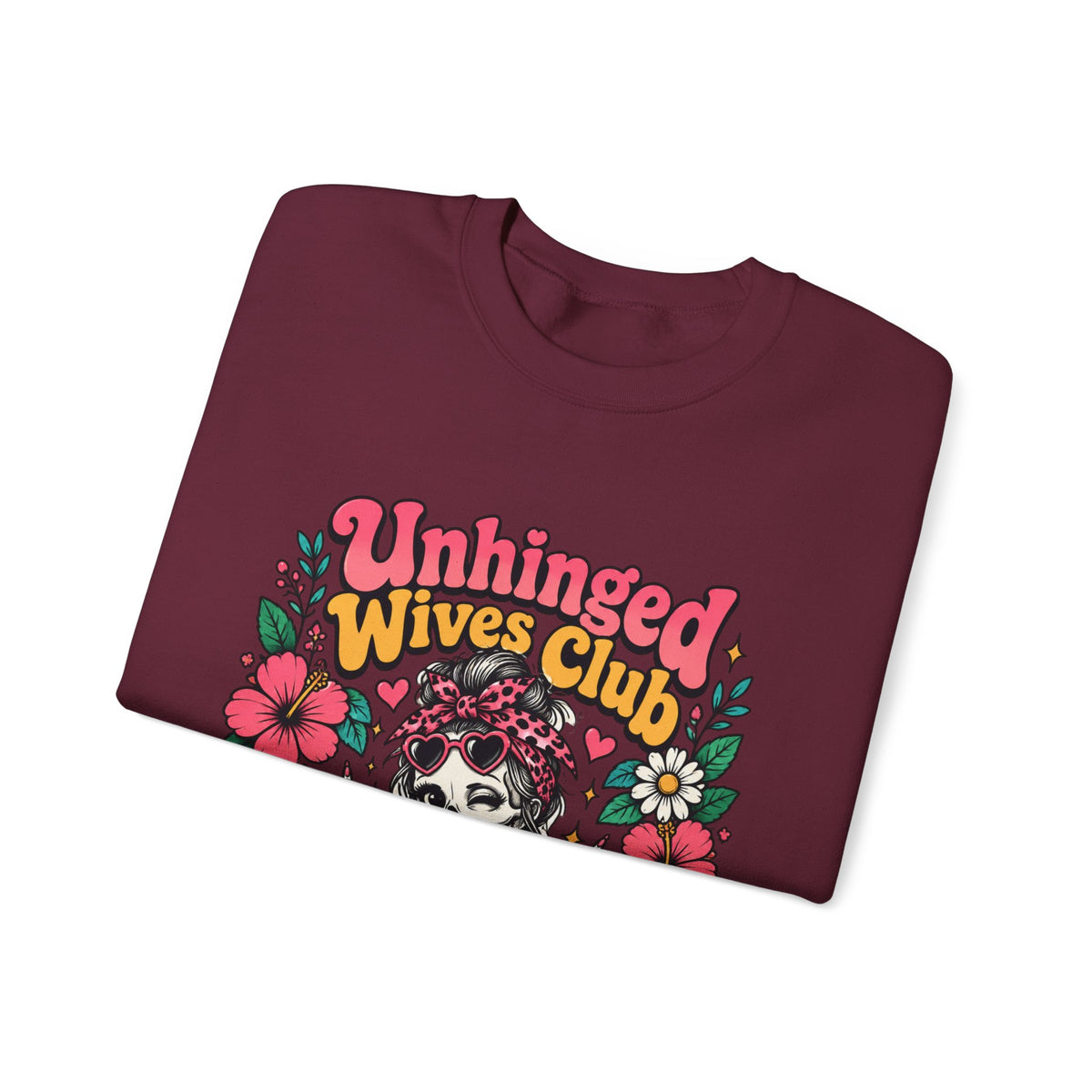 Unhinged Wives Club Skeleton Floral Sweatshirt