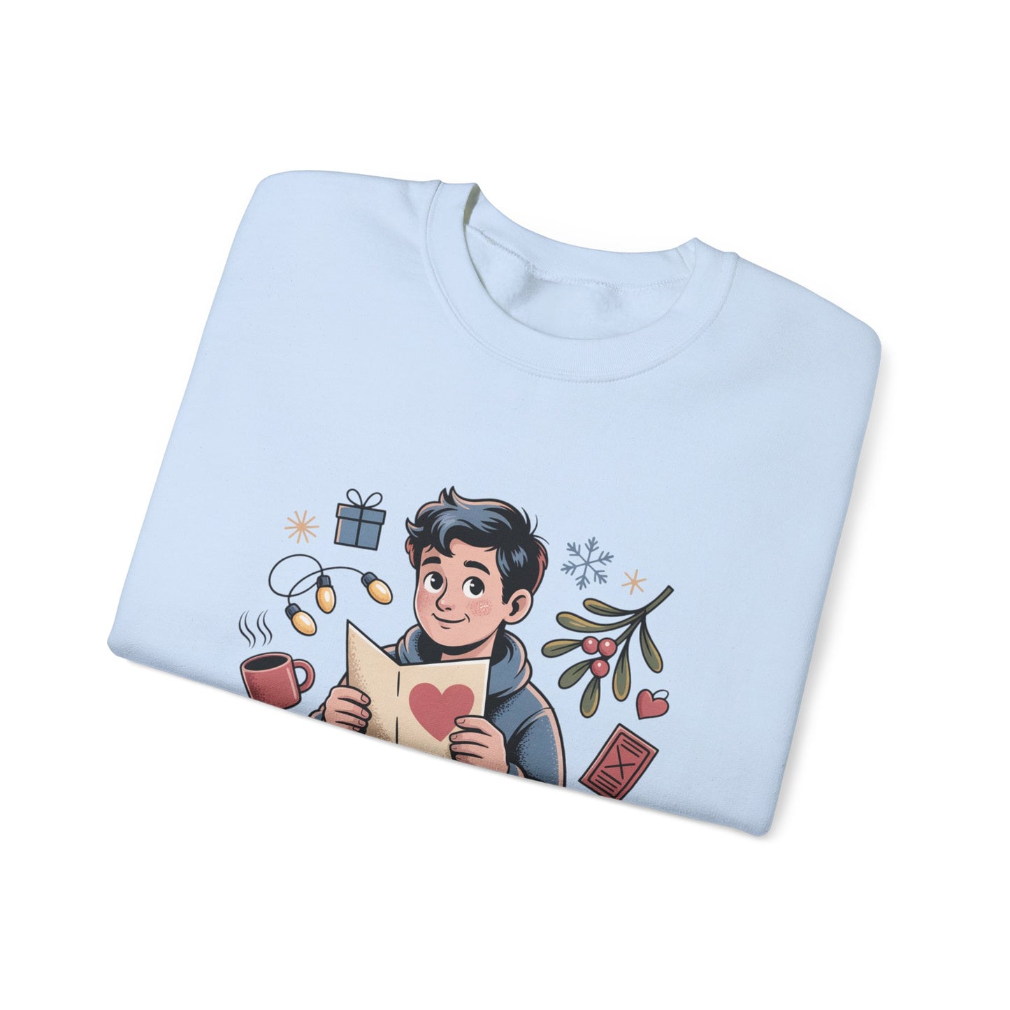 Looking for Holidate Sweatshirt | Holiday Romance Illustration