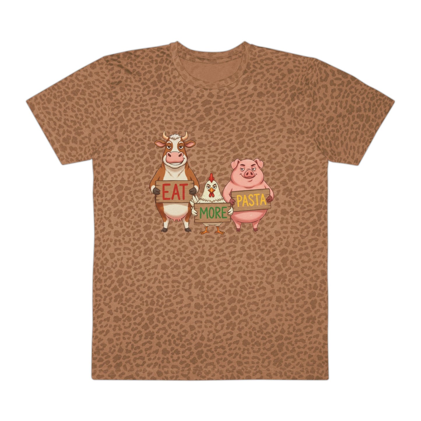 Eat More Pasta T-Shirt — Funny Cow Chicken Pig Graphic Tee