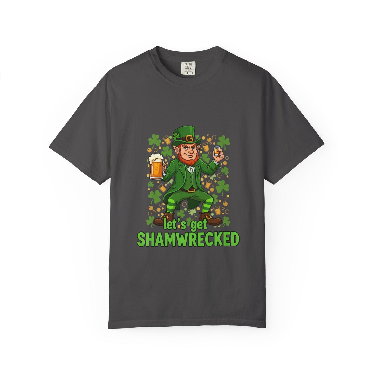 Let's Get Shamwrecked T-shirt | Leprechaun Beer St. Patrick's Day Tee