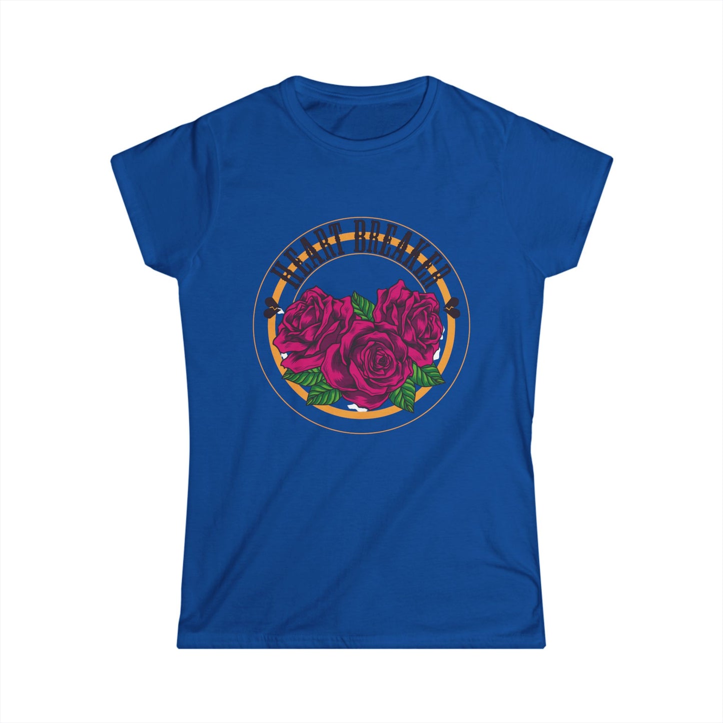Heartbreaker Roses Tee | Pink Rose Graphic, Vintage Script, valentines tee