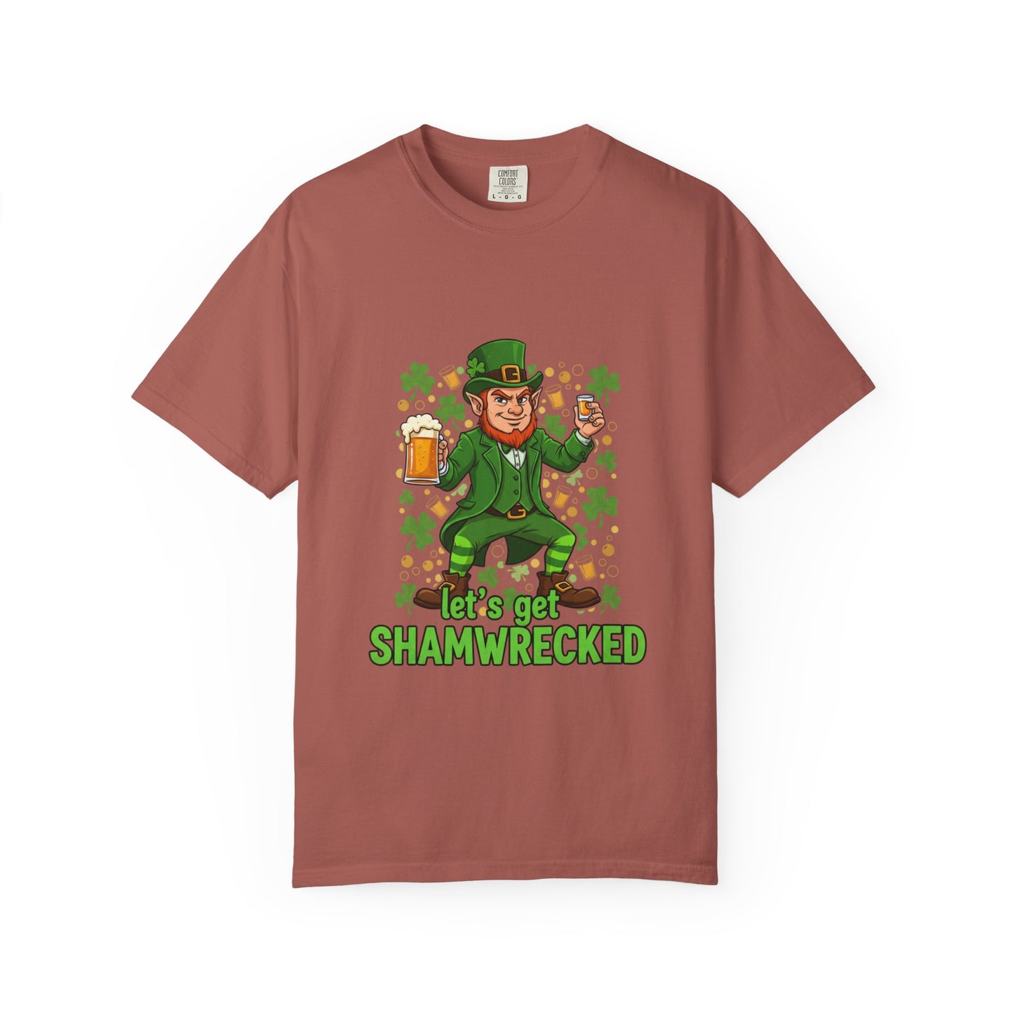 Let's Get Shamwrecked T-shirt | Leprechaun Beer St. Patrick's Day Tee