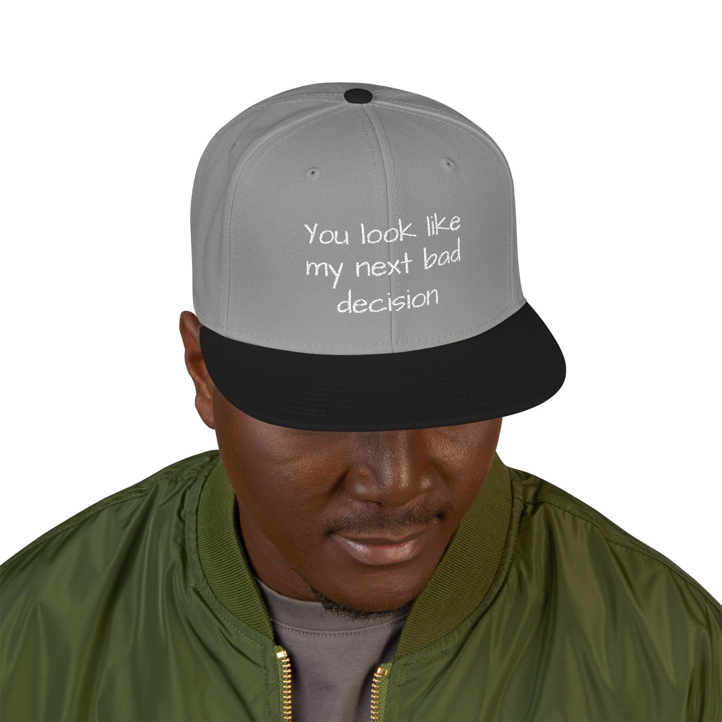 Snapback Hat - Embroidered Cap, Trendy Hat, Streetwear Accessory, Gift for Him, Stylish Headwear, funny hat