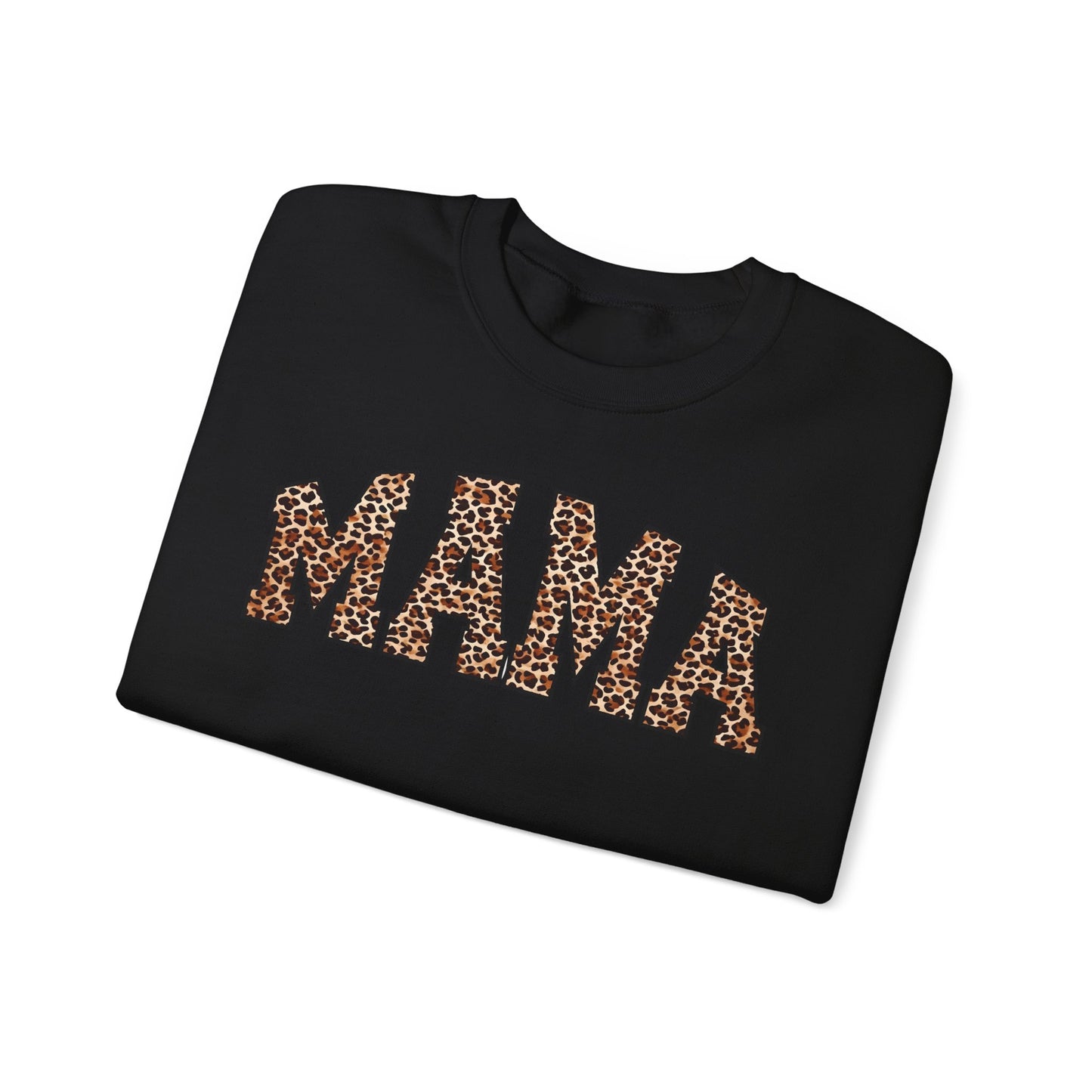 Mama Leopard Print Crewneck Sweatshirt - Unisex Heavy Blend™