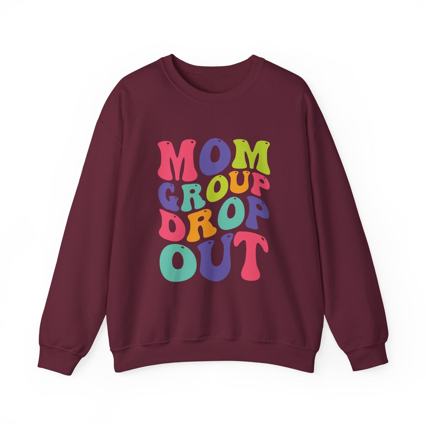 Mom Group Dropout Sweatshirt, Cozy Crewneck, Perfec for Moms, Gift for Mother's Day, Casual Wear, Fun Family Gatherings, gift for her