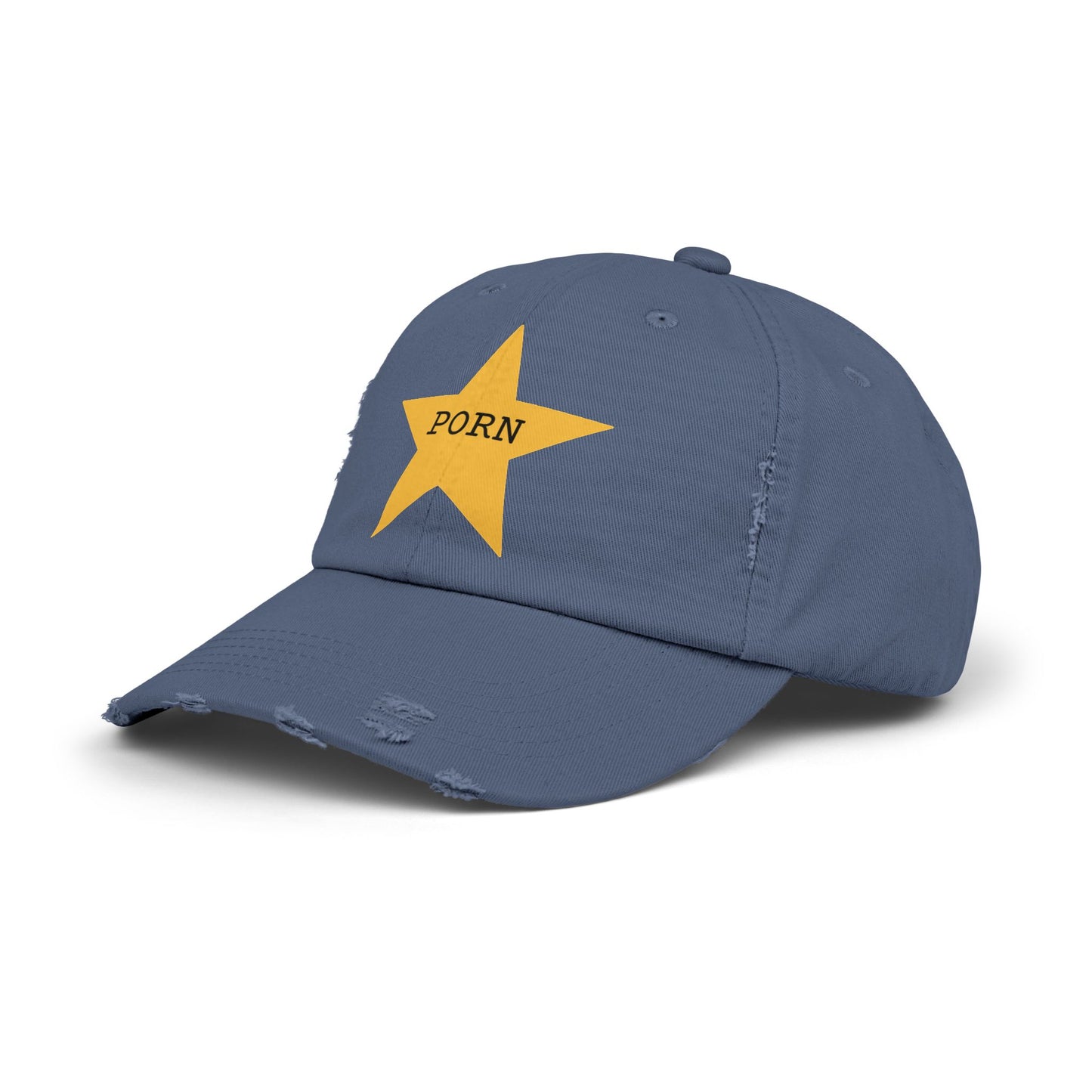 Trendy Unisex Distressed Cap with Statement Design, Casual Hat, Fashion Accessory, Gift for Him, Gift for Her, Everyday Style