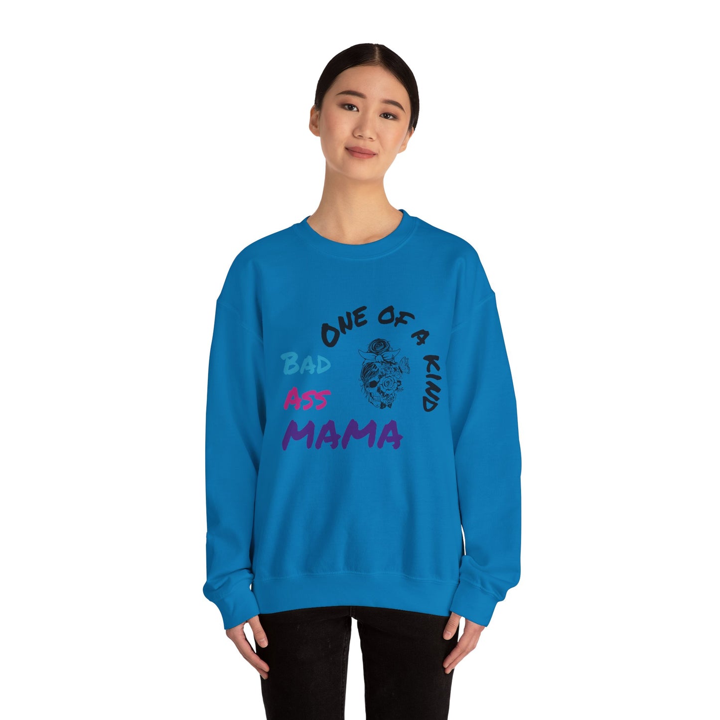 One of a Kind Bad Ass Mama Sweatshirt - Unisex Heavy Blend™ Crewneck