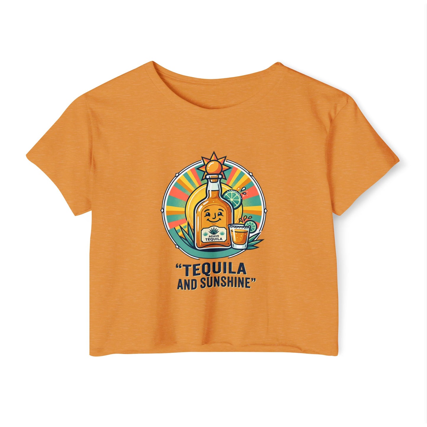 Tequila and Sunshine Crop Top — Women's Festival Graphic Tee