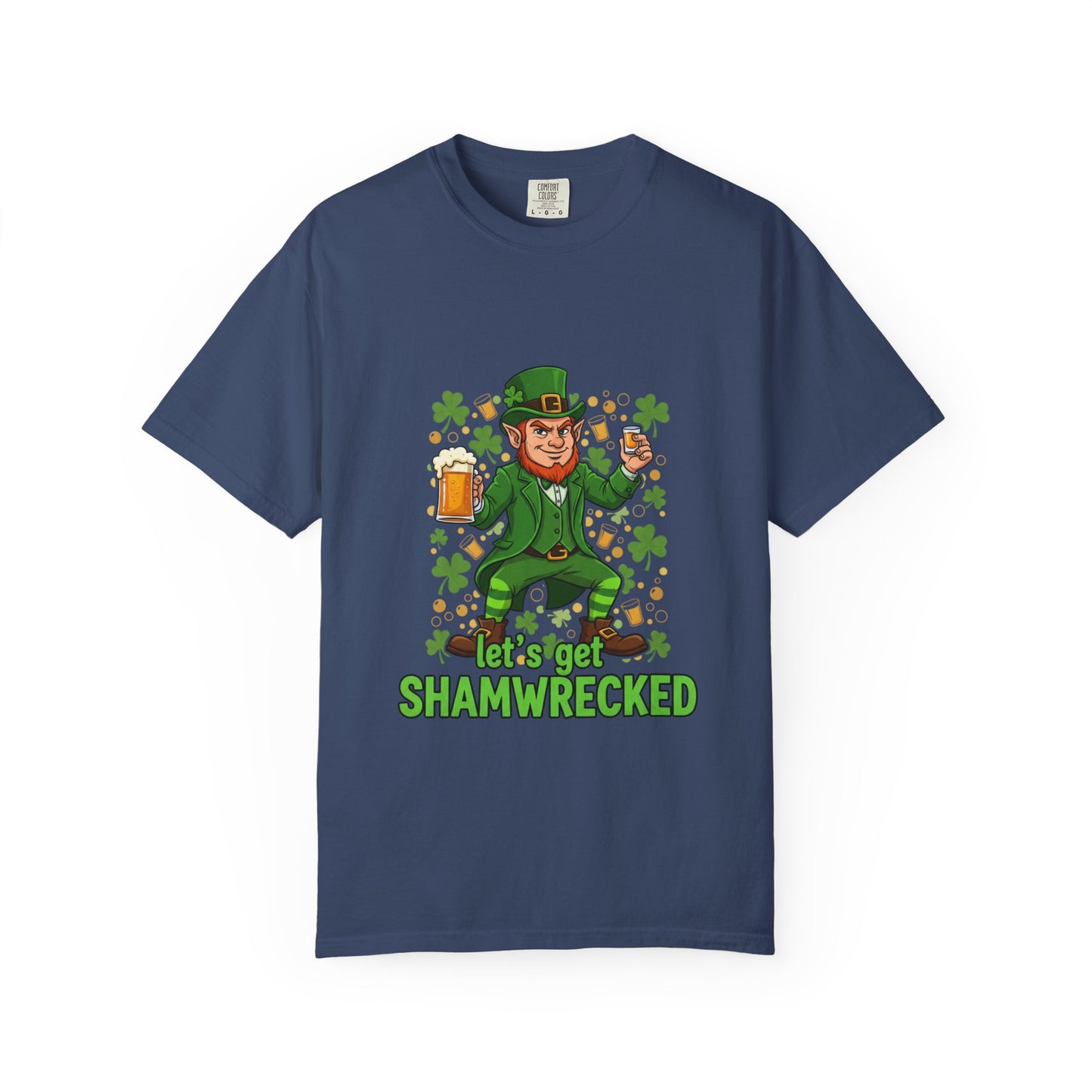 Let's Get Shamwrecked T-shirt | Leprechaun Beer St. Patrick's Day Tee
