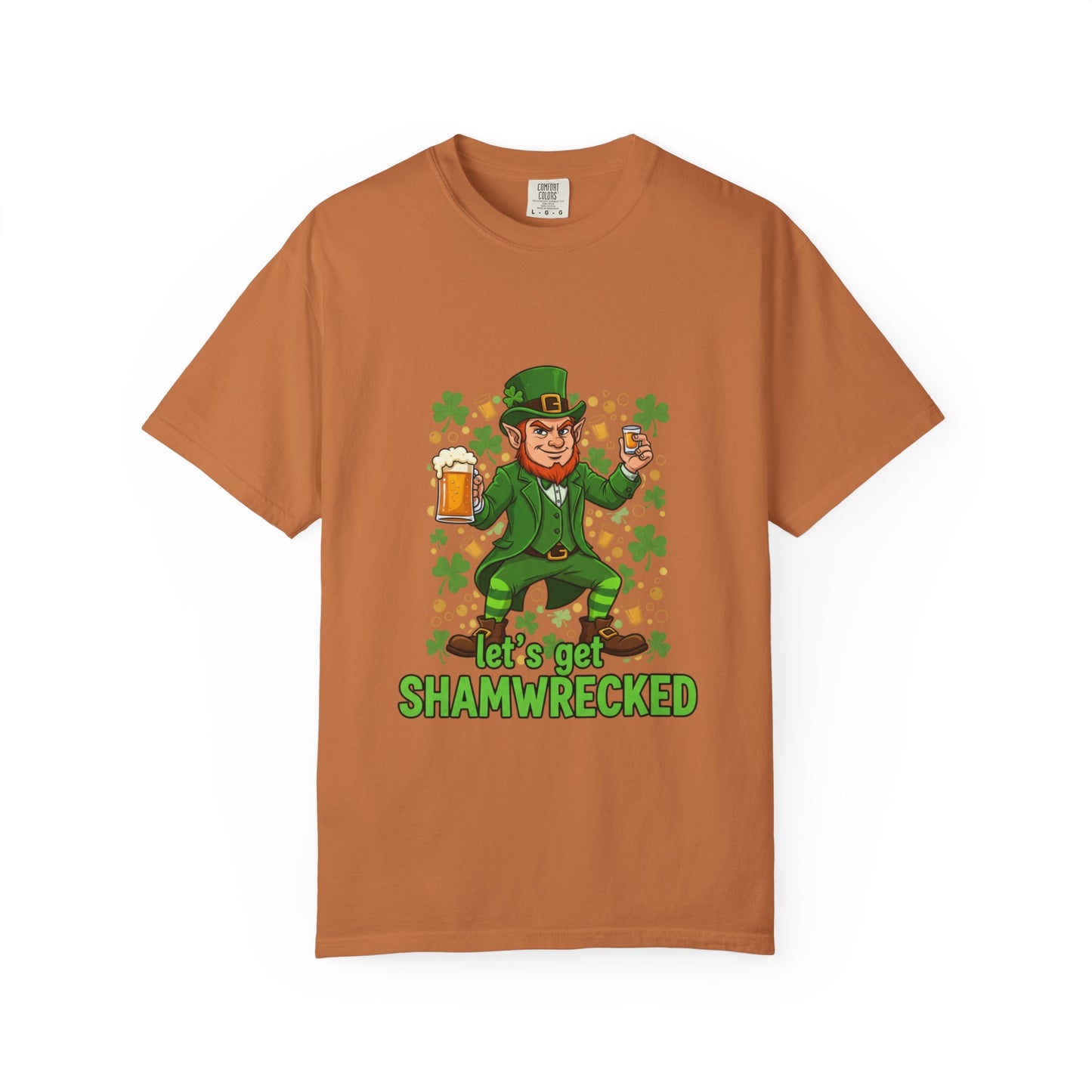 Let's Get Shamwrecked T-shirt | Leprechaun Beer St. Patrick's Day Tee