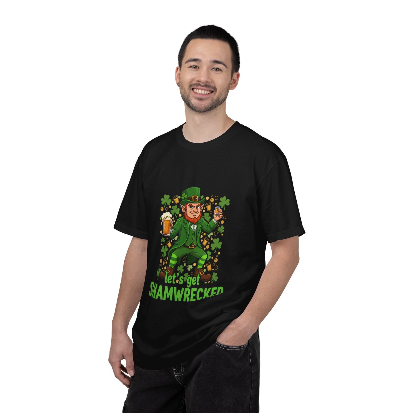 Let's Get Shamwrecked T-shirt | Leprechaun Beer St. Patrick's Day Tee