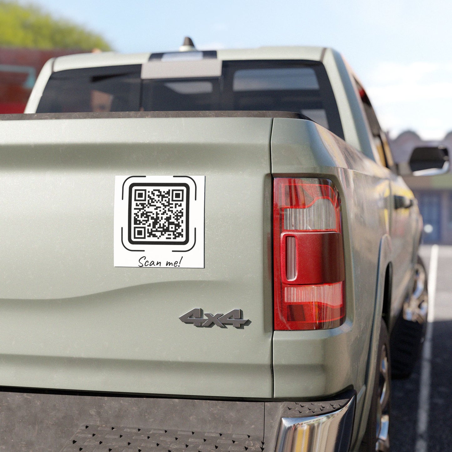 Custom QR Code Car Magnet — "Scan Me!" Promo Vehicle Magnet
