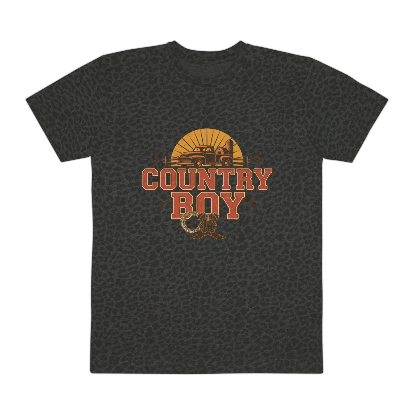 Country Boy T‑Shirt - Vintage Truck Sunset Graphic Tee for Men