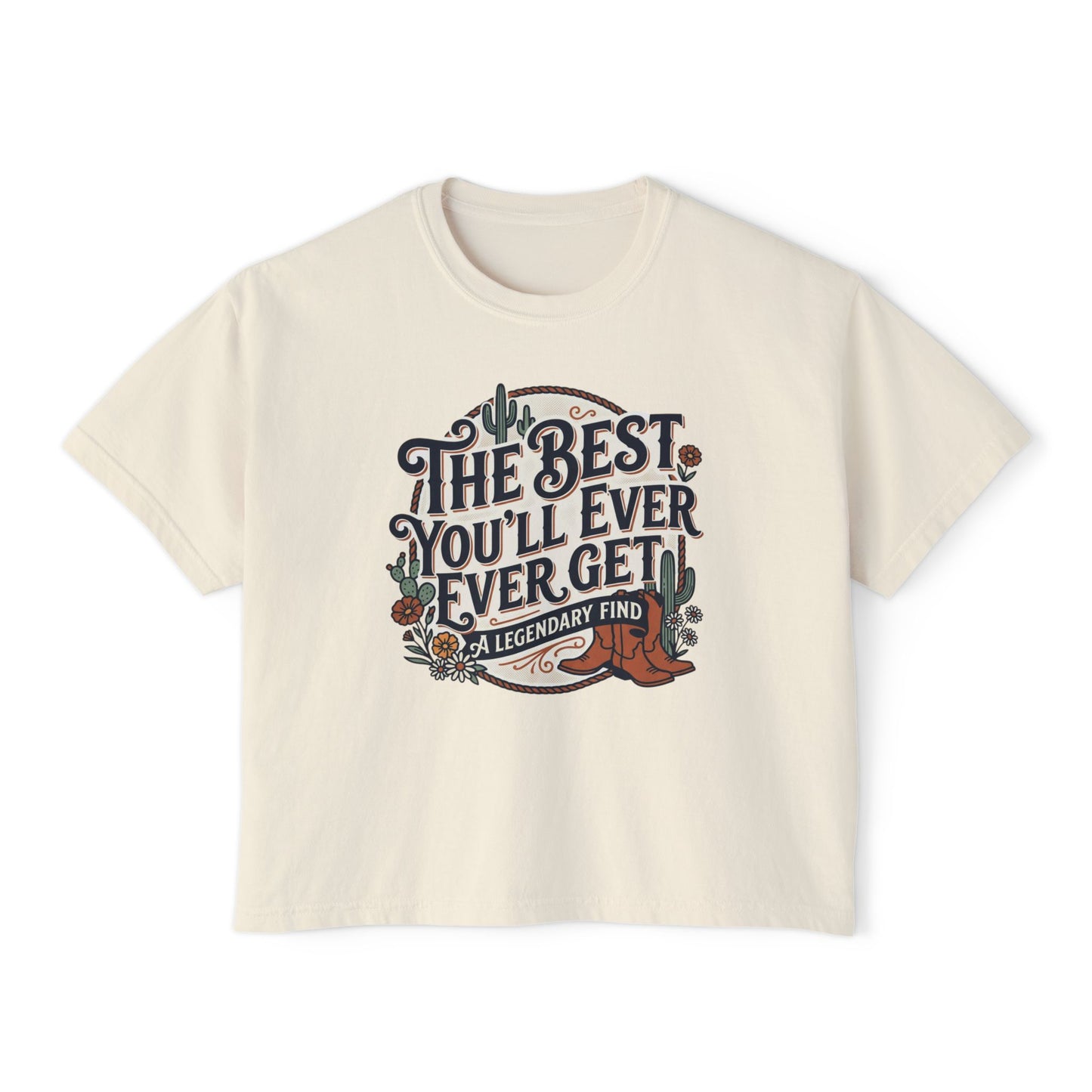 The Best You'll Ever Forget tee | Women's boxy t-shirt, vintage western design