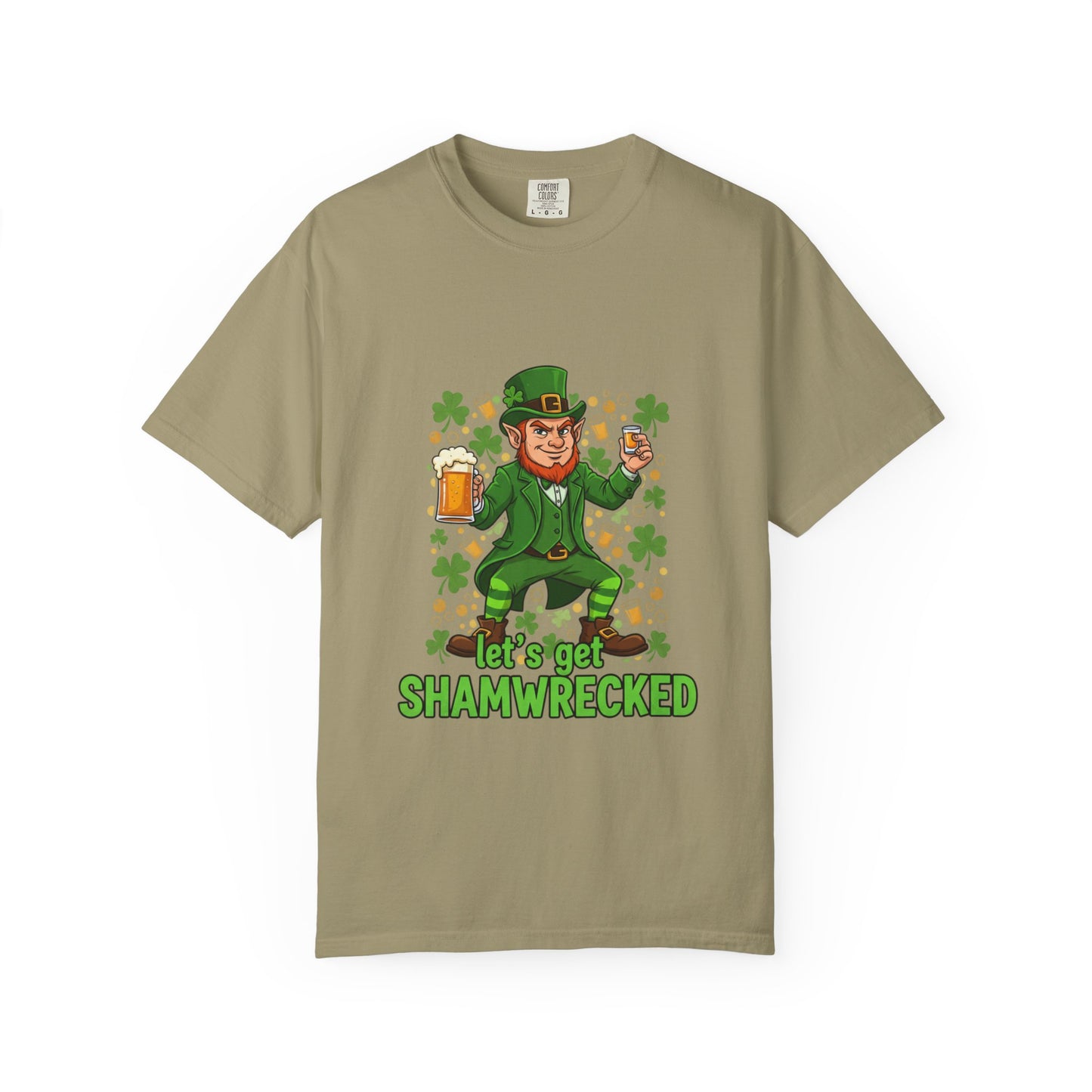 Let's Get Shamwrecked T-shirt | Leprechaun Beer St. Patrick's Day Tee