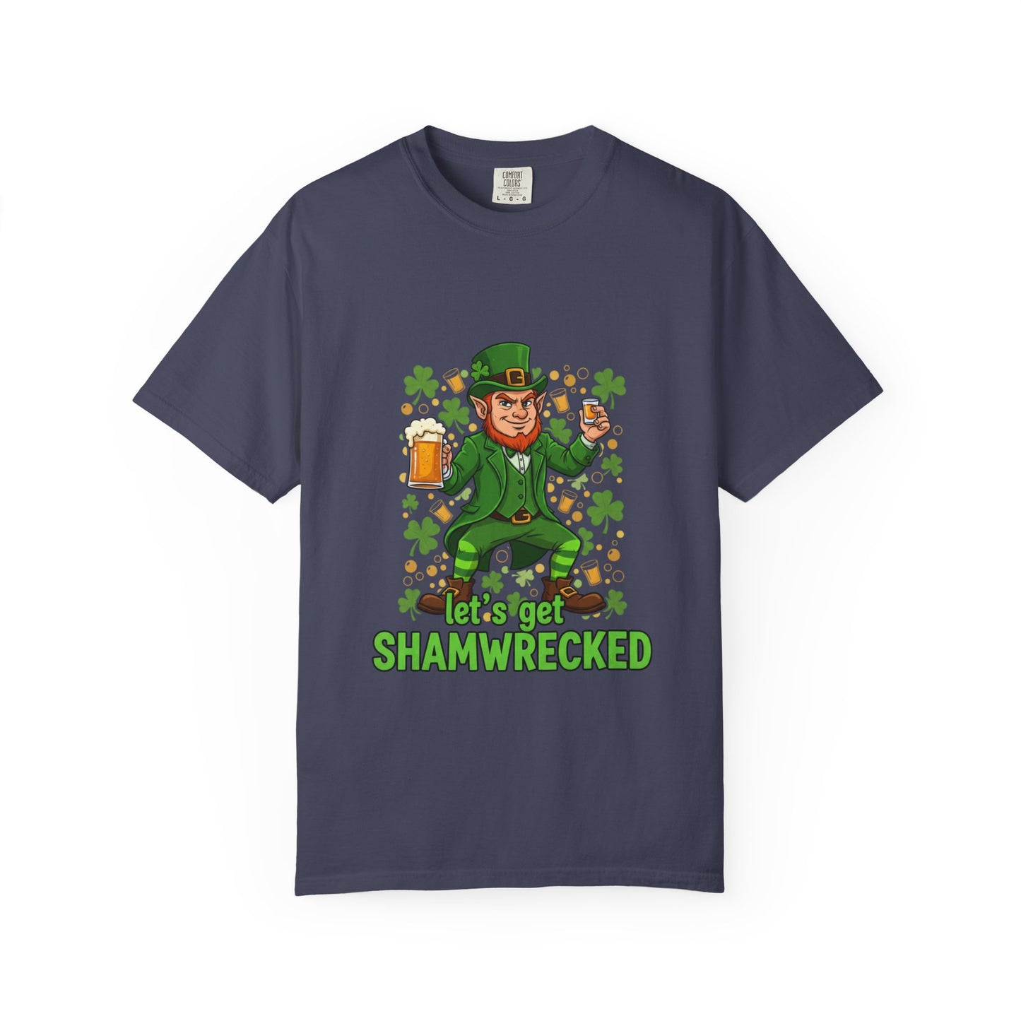 Let's Get Shamwrecked T-shirt | Leprechaun Beer St. Patrick's Day Tee